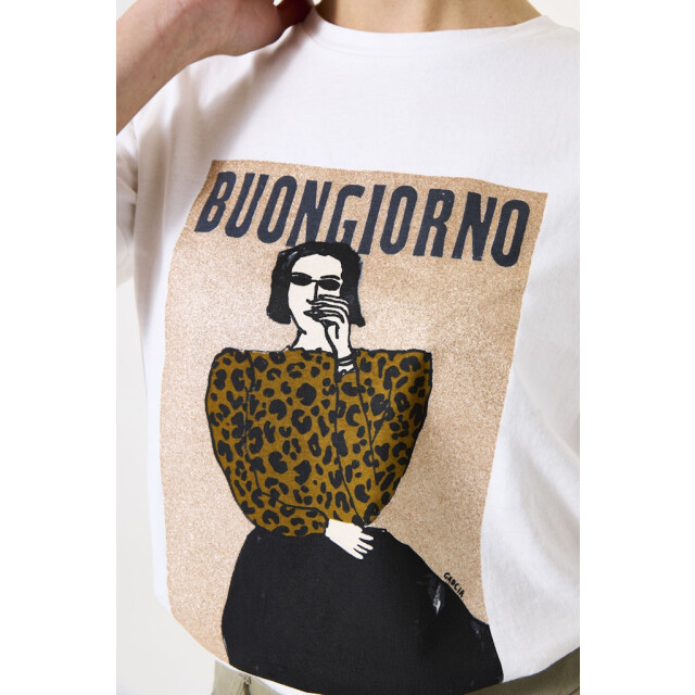 Garcia Jeans T-shirt km ecru 4339.03.0006 large