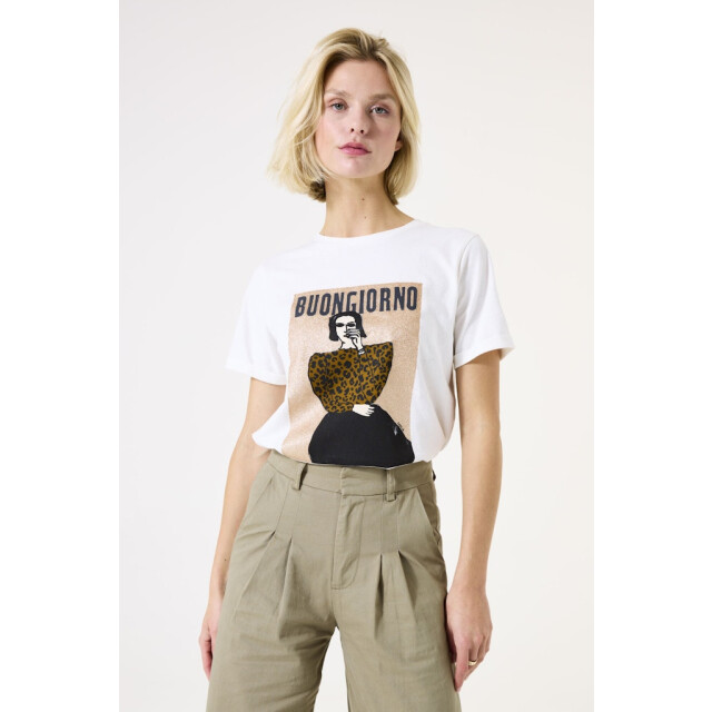 Garcia Jeans T-shirt km ecru 4339.03.0006 large