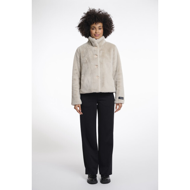 Rino & Pelle single breasted fake fur jacket vie.7002511 9030 birch 06111.198.0081 large Rino & Pelle single breasted fake fur jacket vie.7002511 9030 birch 06111.198.0081 large