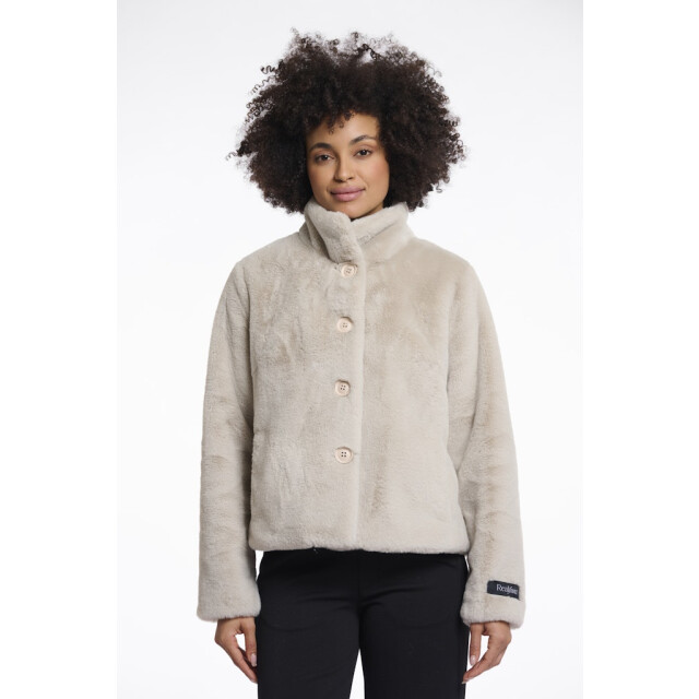 Rino & Pelle single breasted fake fur jacket vie.7002511 9030 birch 06111.198.0081 large Rino & Pelle single breasted fake fur jacket vie.7002511 9030 birch 06111.198.0081 large