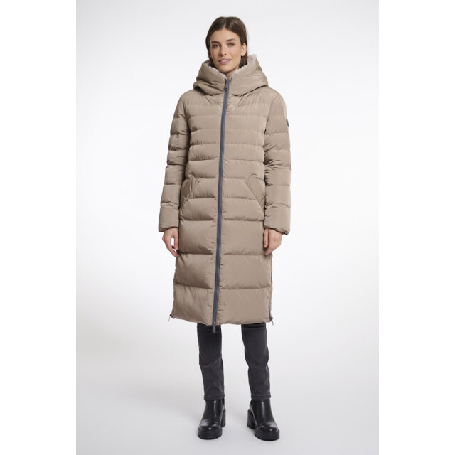 Rino & Pelle long padded hooded coat with faux fur keilafur.7002511 10920 toffee stone 06111.882.0120 large Rino & Pelle long padded hooded coat with faux fur keilafur.7002511 10920 toffee stone 06111.882.0120 large