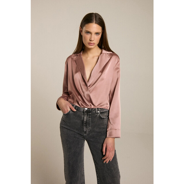 Homage to Denim H-cw25m24 cross over blouse H-CW25M24 Cross Over Blouse large