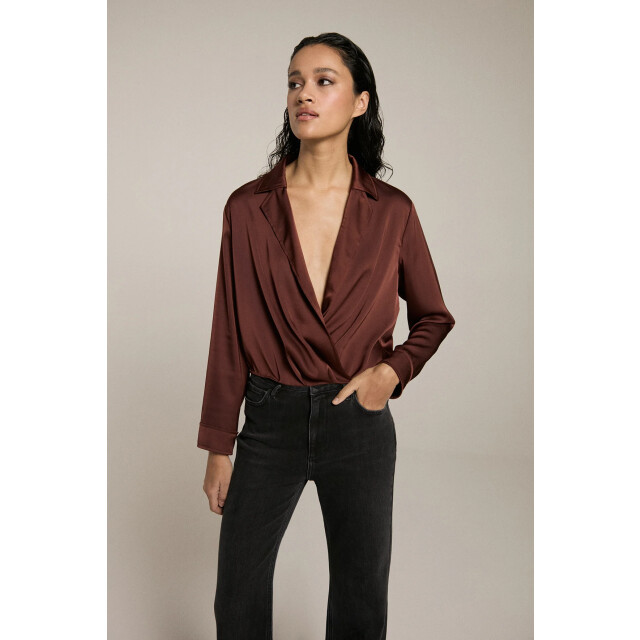 Homage to Denim H-cw25m24 cross over blouse H-CW25M24 Cross Over Blouse large