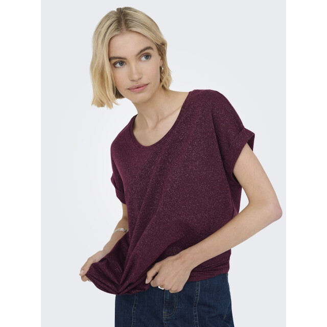 Only Onlmoster glitter ss top jrs wijn 4339.43.0014 large