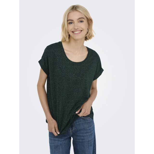 Only Onlmoster glitter ss top jrs donker 4339.27.0039 large