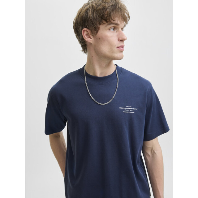 Jack & Jones jprblachad branding ss crew neck te 12259357 black iris 05011.990.0157 large