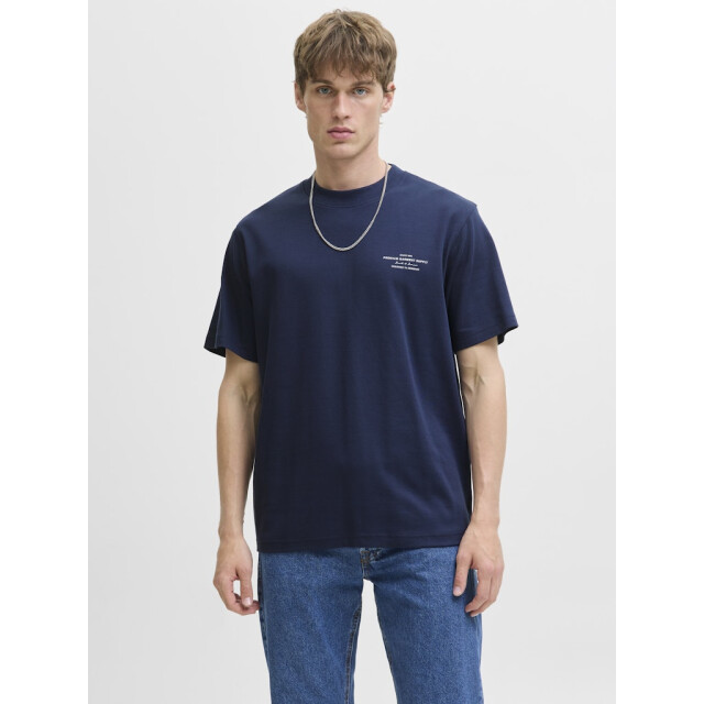 Jack & Jones jprblachad branding ss crew neck te 12259357 black iris 05011.990.0157 large