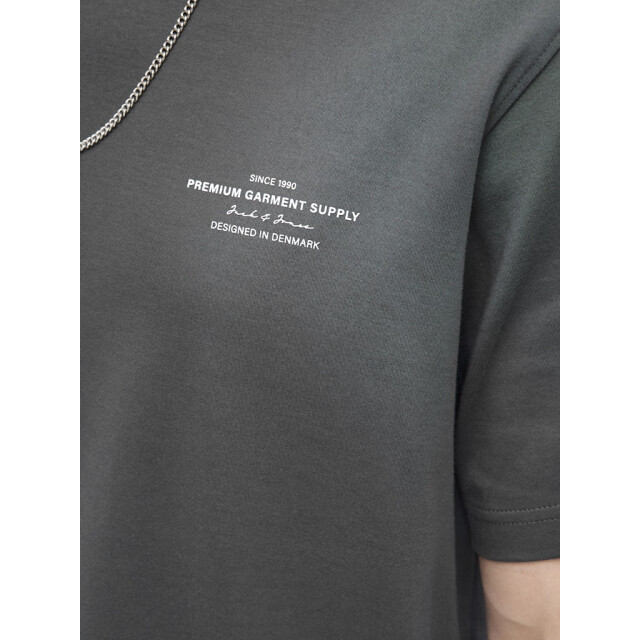 Jack & Jones Jprblachad branding ss crew neck tee sn steel 5339.84.0012 large