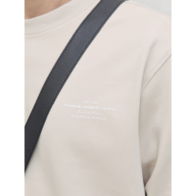 Jack & Jones Jprblachad branding sweat crew neck ln beige 5209.05.0027 large