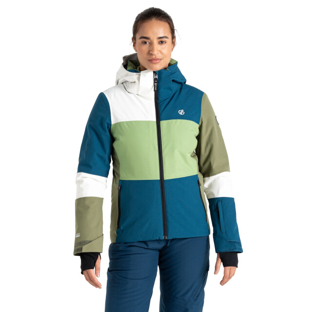 Dare2b Dames ski jas met band UTRG11995_moroccanbluepiquantgreen large