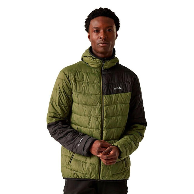 Regatta Heren hillpack iii gewatteerd jack met capuchon UTRG12036_nephritegreenblack large