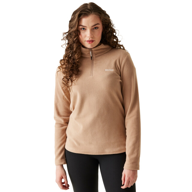 Regatta Geweldige outdoors dames sweetheart 1/4 zip fleece sweater UTRG1248_warmtaupe large