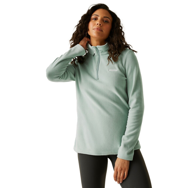 Regatta Geweldige outdoors dames sweetheart 1/4 zip fleece sweater UTRG1248_greenhaze large