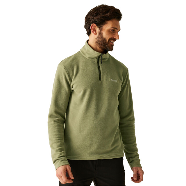 Regatta Geweldig voor buiten heren thompson half zip fleece sweater UTRG1390_oilgreen large