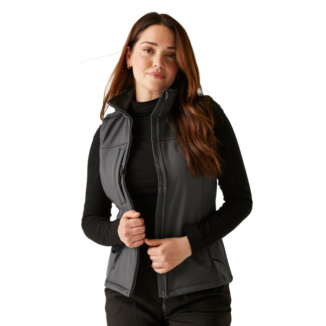Regatta Dames flux softshell bodywarmer (waterafstotend & windbestendig) UTRG1625_sealgrey large