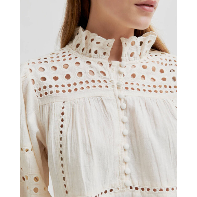 Second Female Blouse lange mouw 60124 brunie Second Female Top lange mouw 60124 BRUNIE large