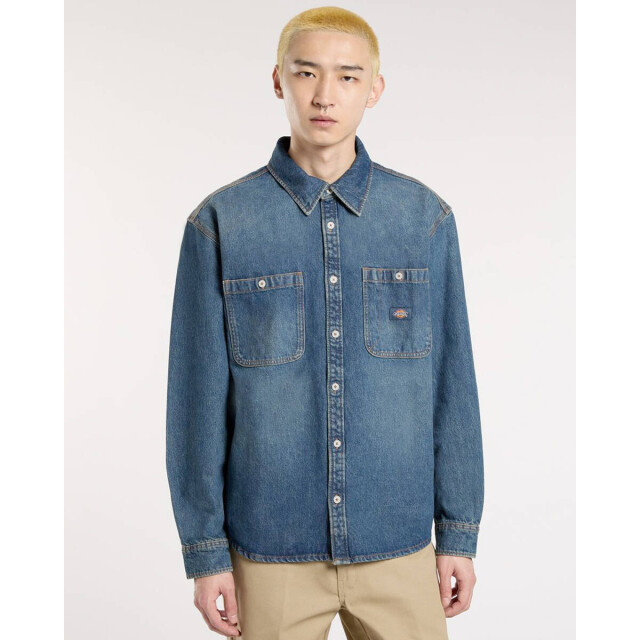 Dickies Overhemd lange mouw dk0a87pxl231 Dickies Overhemd lange mouw DK0A87PXL231 large