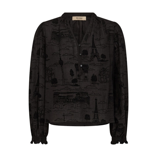 Mos Mosh 173900 801 mosmosh mm tazzin tale light blouse black 173900 801 large