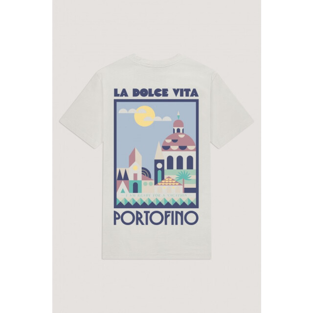 Kultivate Ts portofino 2501010210 200 white t-shirt fancy meg backprint kultiv 200 White/TS PORTOFINO 2501010210 large