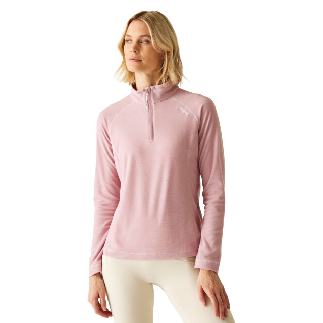 Regatta Geweldige outdoor dames montes half zip fleece top UTRG1953_lilaspowderlilac large
