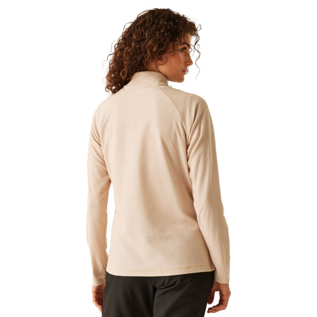 Regatta Geweldige outdoor dames montes half zip fleece top UTRG1953_warmtaupeblancdeblanc large