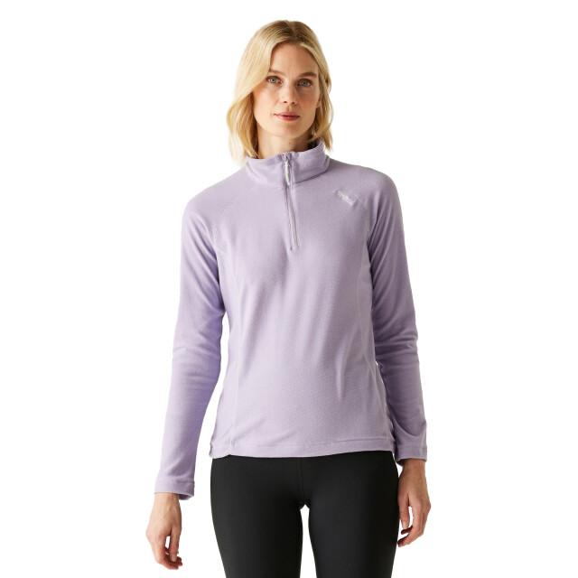 Regatta Geweldige outdoor dames montes half zip fleece top UTRG1953_wisterialilac large