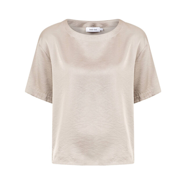 Knit-ted Top korte mouw 252p181 nori Knit-ted Top korte mouw 252P181 Nori large