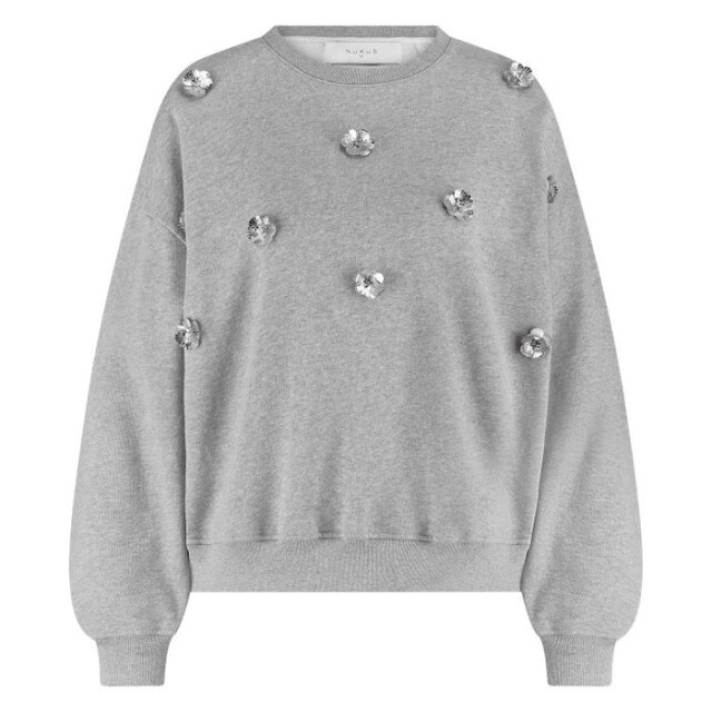 Nukus Nkf03021 58 beatriz pullover flower grey melange NKF03021  58 large