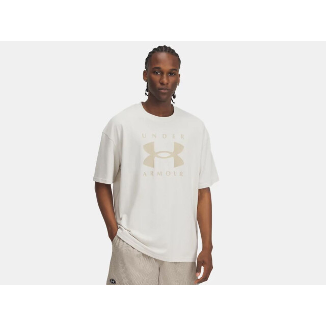Under Armour ua m hw os branded ss-wht sport t-shirt korte mouw heren - 072375_100-M large