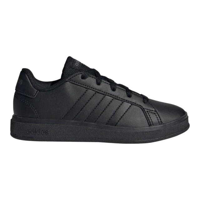 Adidas Kinder/kinder grand court lifestyle synthetisch leren veterschoenen UTPP6128_black large