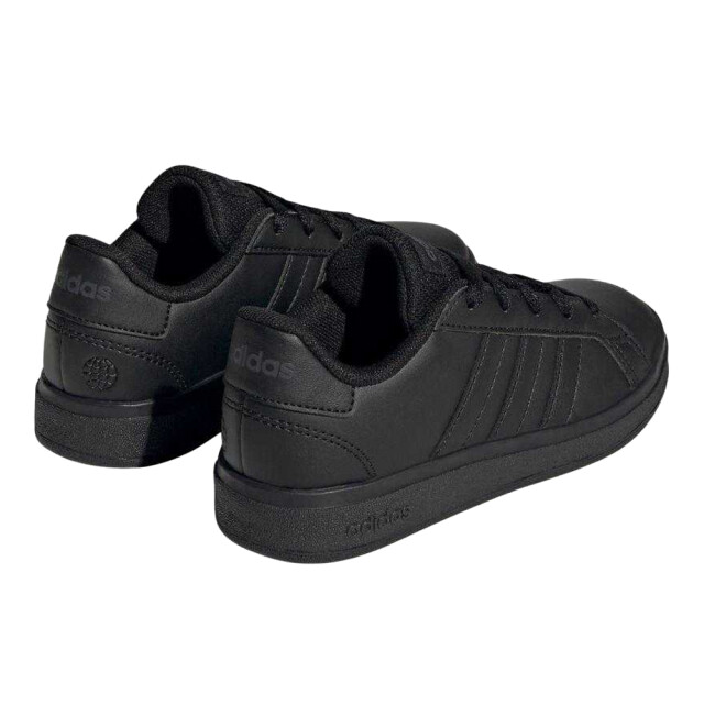 Adidas Kinder/kinder grand court lifestyle synthetisch leren veterschoenen UTPP6128_black large