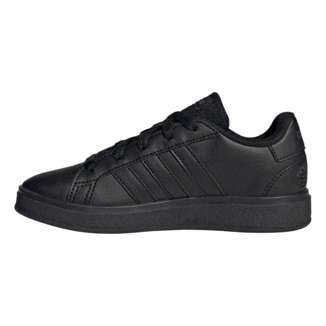 Adidas Kinder/kinder grand court lifestyle synthetisch leren veterschoenen UTPP6128_black large
