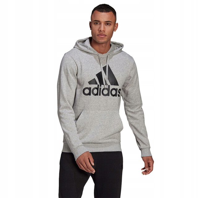 Adidas Heren essentials classic logo hoodie UTPP613_greysilver large