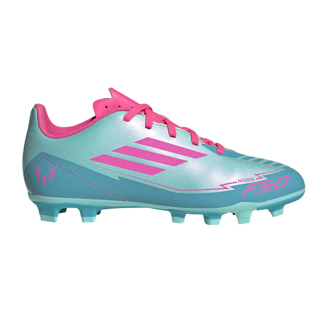 Adidas F50 club messi stevige grond voetbalschoenen voor kinderen/kinderen UTPP5928_bluepink large