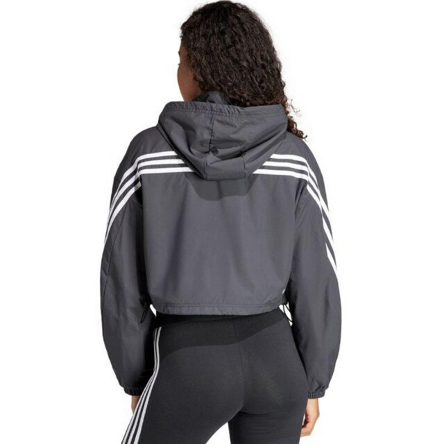 Adidas Dames future icons 3 stripes wind rdy jas UTPP5806_grey large Adidas Dames future icons 3 stripes wind rdy jas UTPP5806_grey large