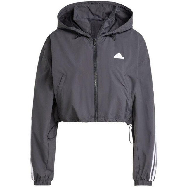 Adidas Dames future icons 3 stripes wind rdy jas UTPP5806_grey large Adidas Dames future icons 3 stripes wind rdy jas UTPP5806_grey large