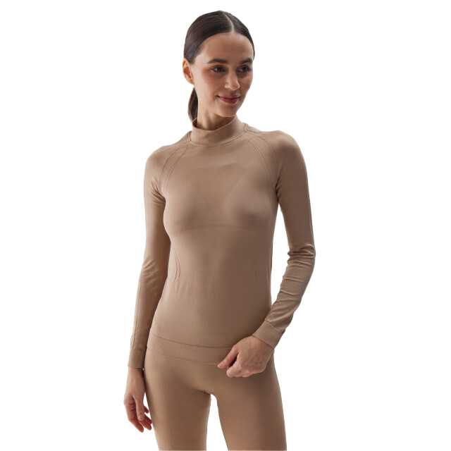 4F Dames waw24useaf156 thermoactief t-shirt UTPP5677_lightbrown large