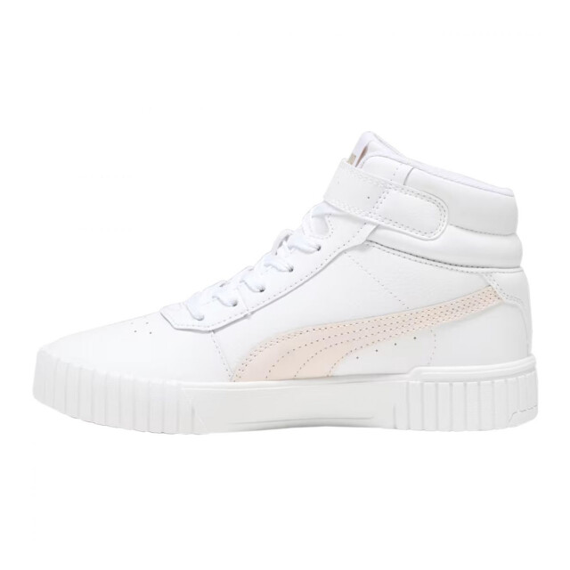 Puma Dames carina 2.0 leren halfhoge enkellaarsjes UTPP5571_white large