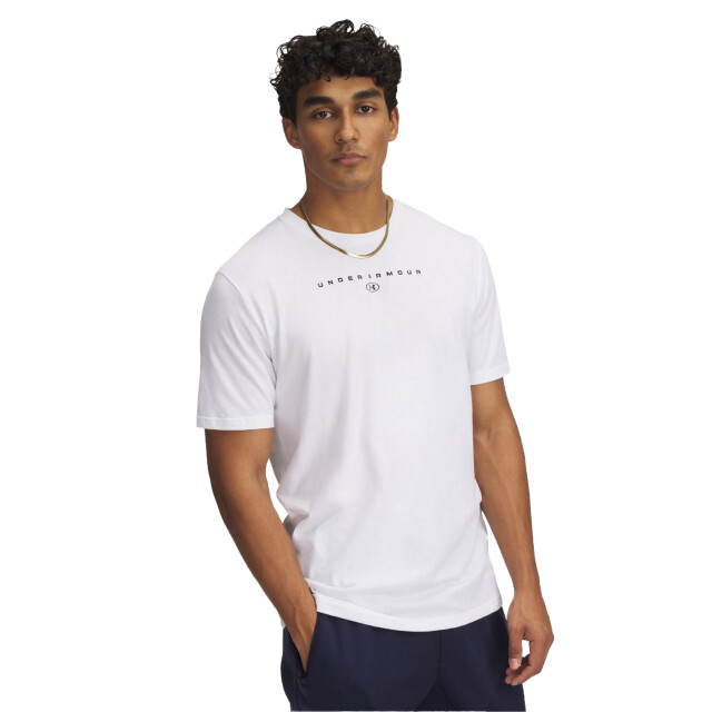 Under Armour Heren t-shirt met korte mouwen en gestapeld logo UTPP5568_white large