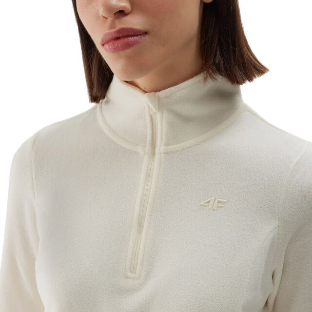 4F Dames waw24uflef048 fleece thermisch sweatshirt UTPP5573_white large