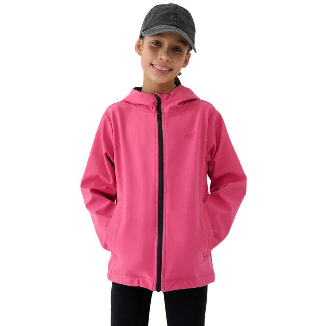 4F Meisjes f305 winddichte soft shell jas UTPP5578_pink large