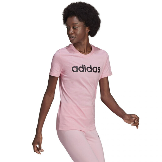 Adidas Dames essentials slim t-shirt met logo UTPP5610_pink large