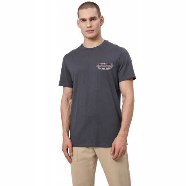 4F Heren biologisch katoenen t-shirt UTPP543_graphite large