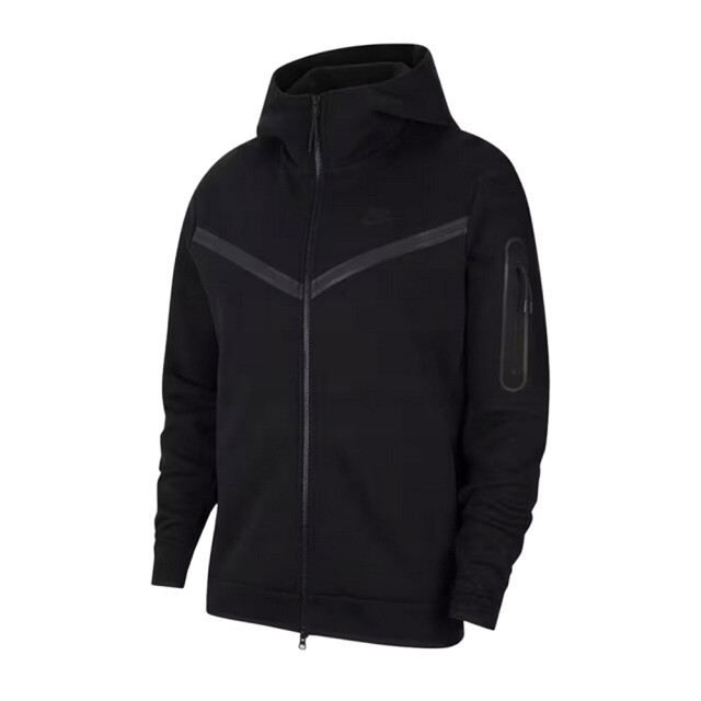 Nike Heren fleece techfit full zip hoodie UTPP5133_black large Nike Heren fleece techfit full zip hoodie UTPP5133_black large