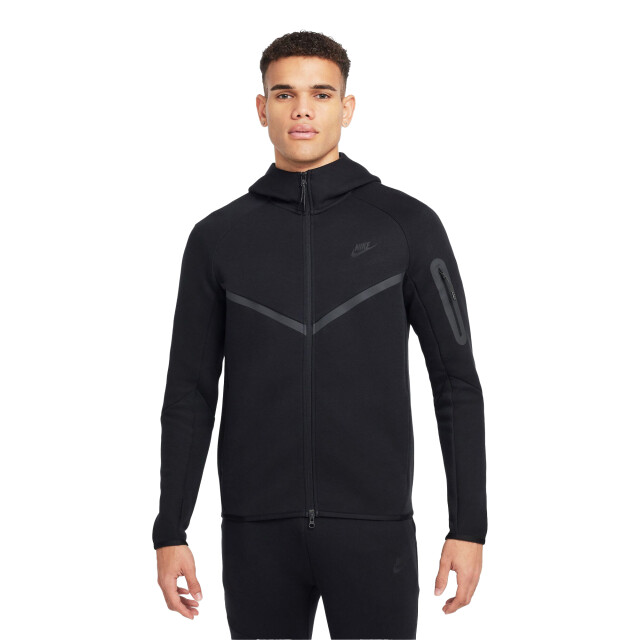 Nike Heren fleece techfit full zip hoodie UTPP5133_black large Nike Heren fleece techfit full zip hoodie UTPP5133_black large