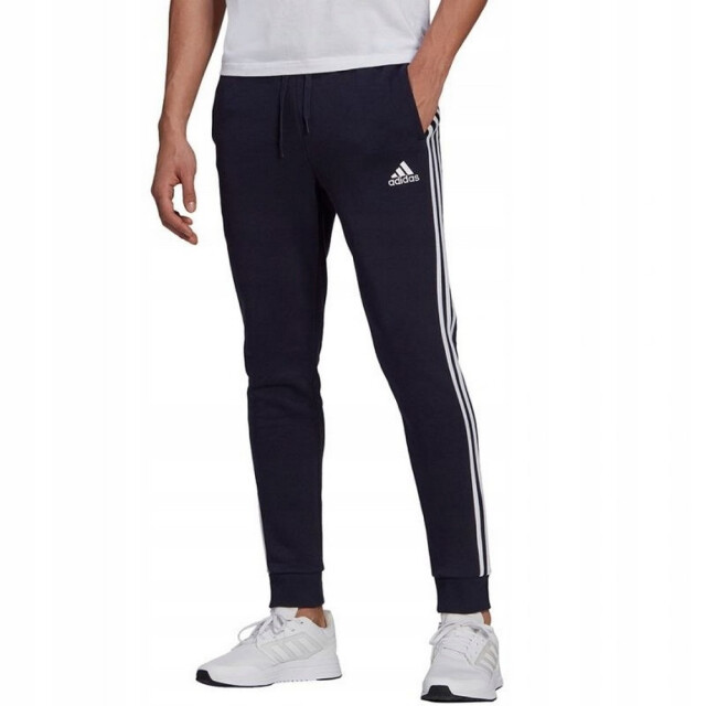 Adidas Heren essentials fleece tapered cuffed joggingbroek UTPP519_black large