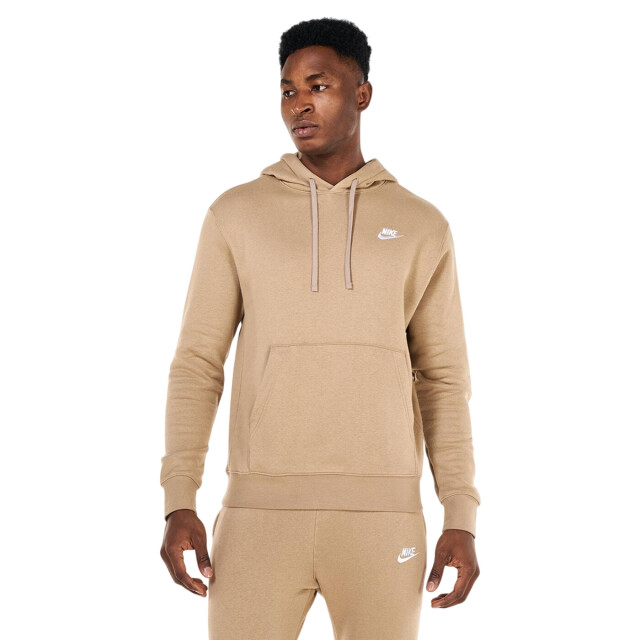 Nike Unisex adult sportswear club fleece hoodie UTPP5033_beige large