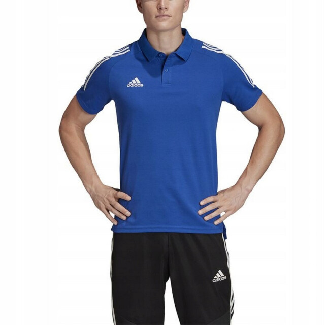 Adidas Heren condivo 20 poloshirt UTPP512_whiteblue large Adidas Heren condivo 20 poloshirt UTPP512_whiteblue large