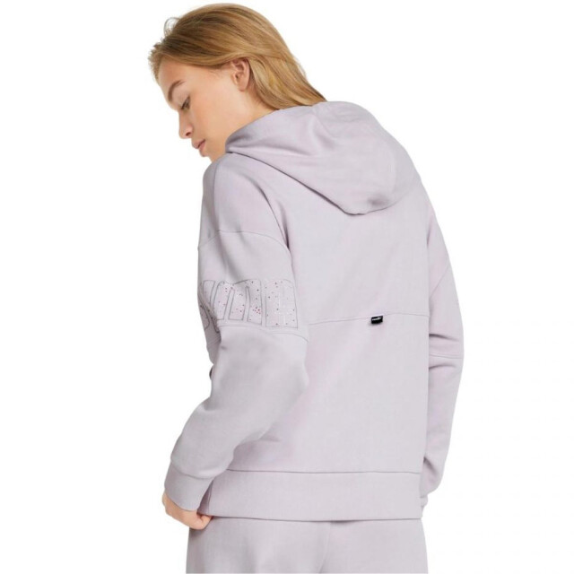 Puma Dames power stardust logo hoodie UTPP4802_violet large