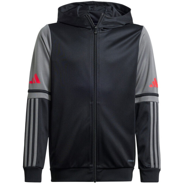 Adidas Kinder squadra 25 full zip hoodie UTPP4957_blackgreysilver large Adidas Kinder squadra 25 full zip hoodie UTPP4957_blackgreysilver large